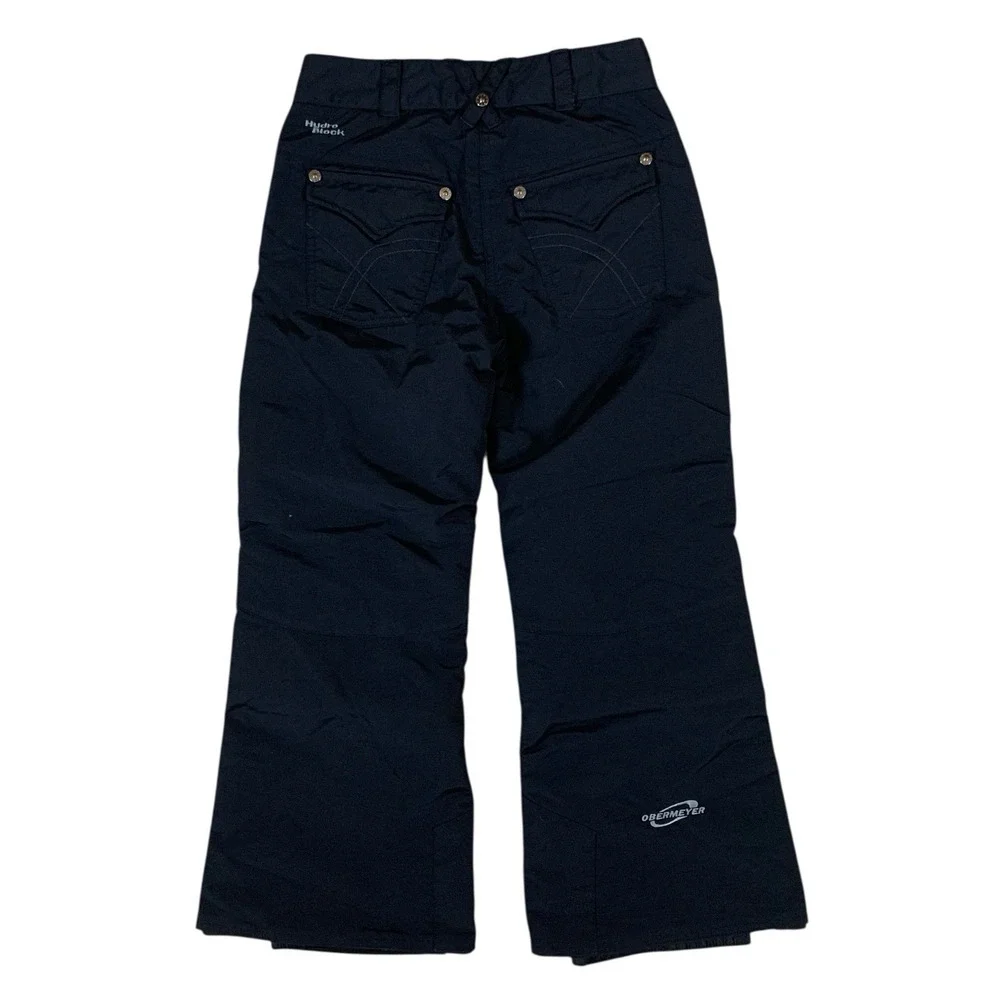 Obermeyer Black Snow Pants Insulated Waterproof Juniors 6 Kids
